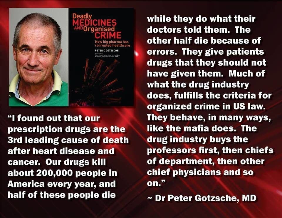 Organized crime, the business model of big pharma – Peter Gotzsche